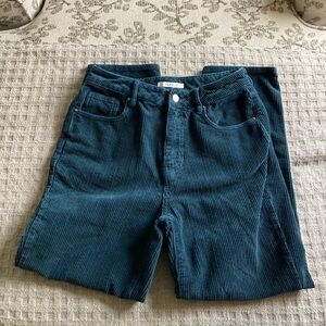 Women’s Green PacSun 100% Cotton Corduroy Pants Size 27 EUC